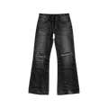Money making black distressed bastard denim
