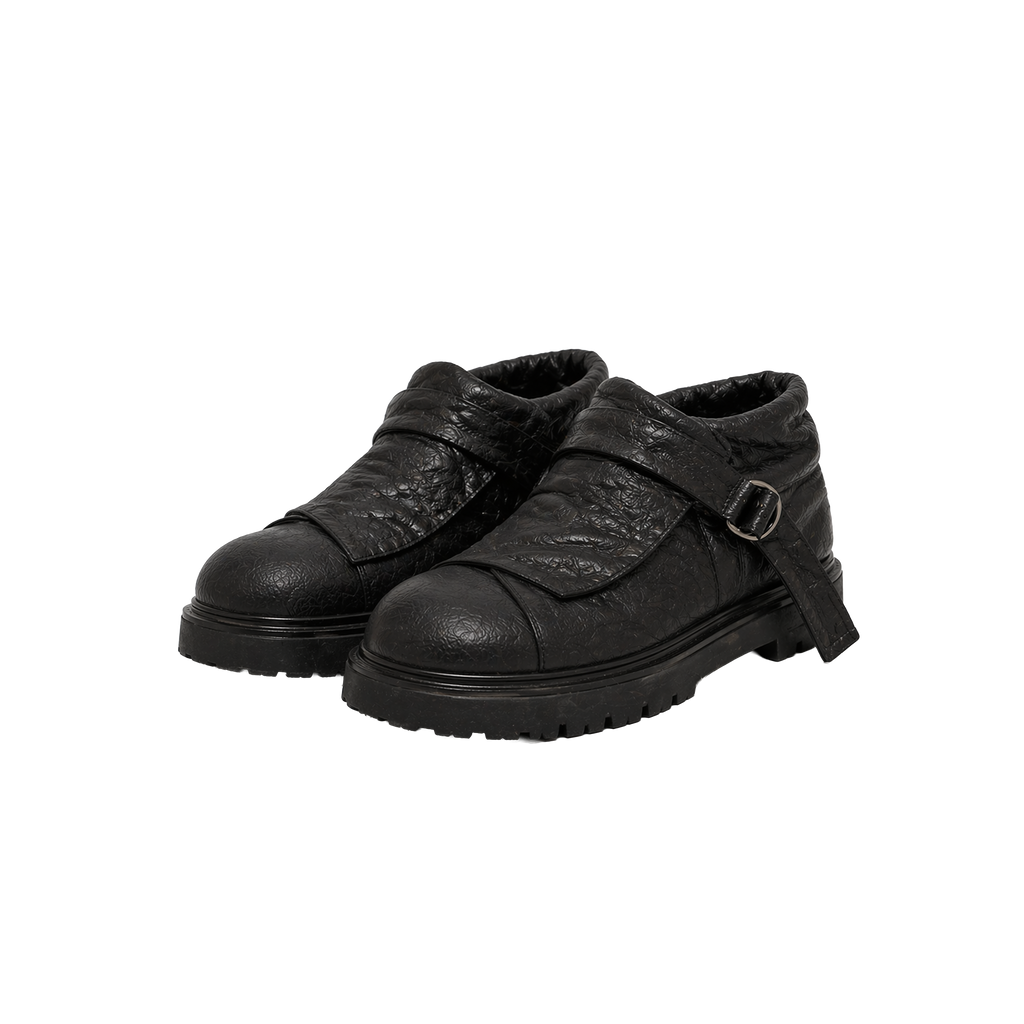 Leather Bastard Black Boots