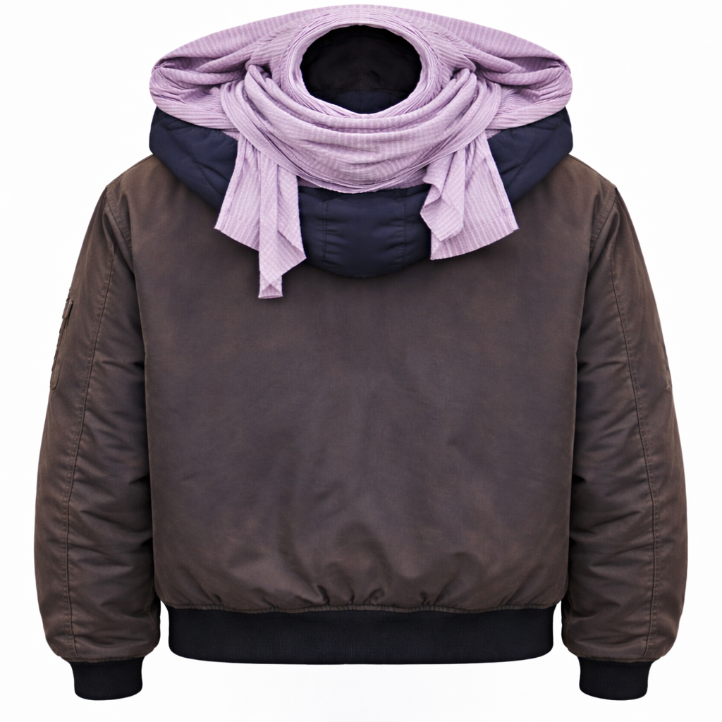 Bandklan Scarf Hood Bomber V1 - Back