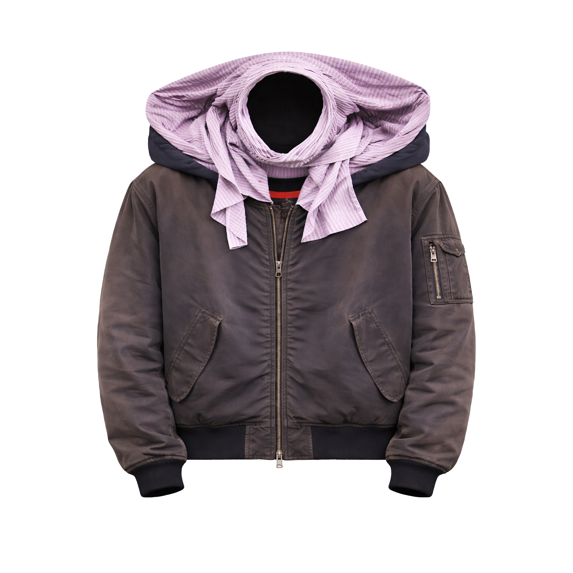 Bandklan Scarf Hood Bomber V1 - Front