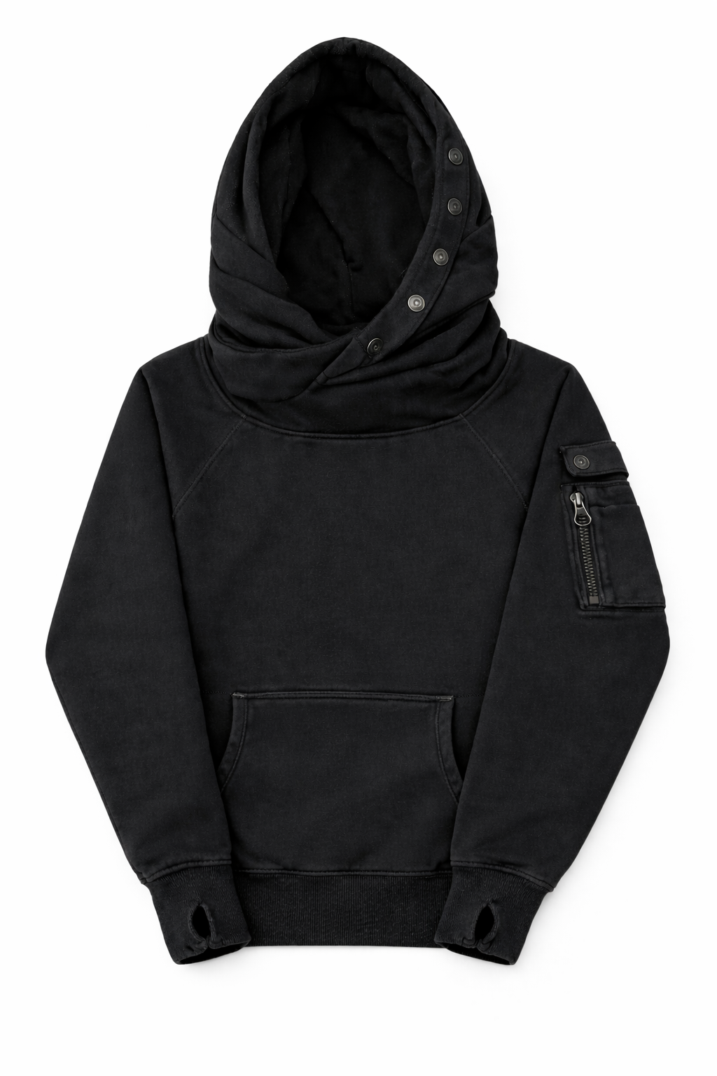 BANDKLAN Layered Hood Utility Hoodie V1 - Front